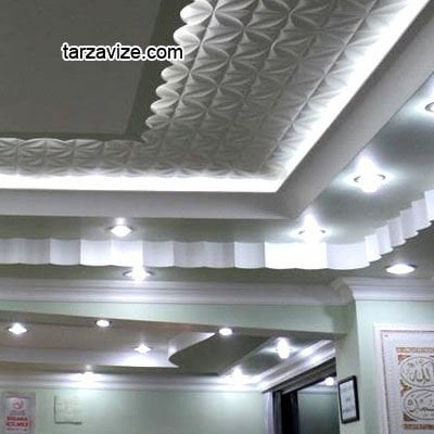 Tarzavize Sıva Altı Dekoratif Kristal Cam Led Spot Armatür Beyaz-Günışığı Işık