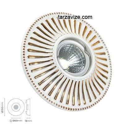 Tarzavize TR3035 Sıva Altı Dekoratif Porselen Led Spot Armatür Beyaz-Günışığı Işık