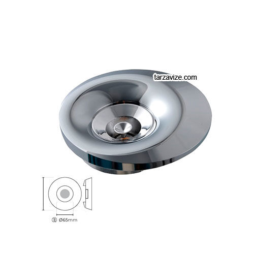 Tarzavize TRZ4027 Sıva Altı Dekoratif Krom Led Spot Armatür Beyaz-Günışığı Işık