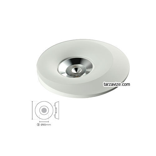 Tarzavize TRZ4025 Sıva Altı Dekoratif Beyaz Led Spot Armatür Beyaz-Günışığı Işık