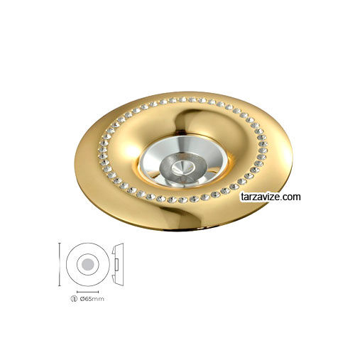 Tarzavize TRZ4019 Sıva Altı Dekoratif Gold Led Spot Armatür Beyaz-Günışığı Işık