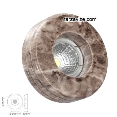 Tarzavize TR3045 Sıva Altı Dekoratif Porselen Led Spot Armatür Beyaz-Günışığı Işık