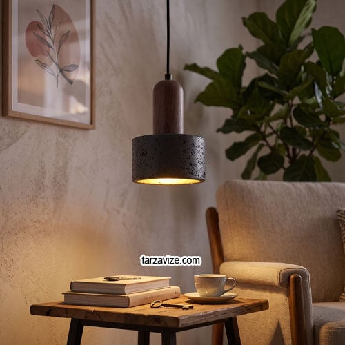 Tarzavize Dekoratif Traverter Tekli Retro Sarkıt Avize TRZ3802