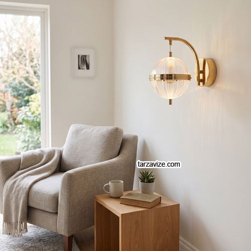 Tarzavize Havana Dekoratif Gold Led Duvar Aplik