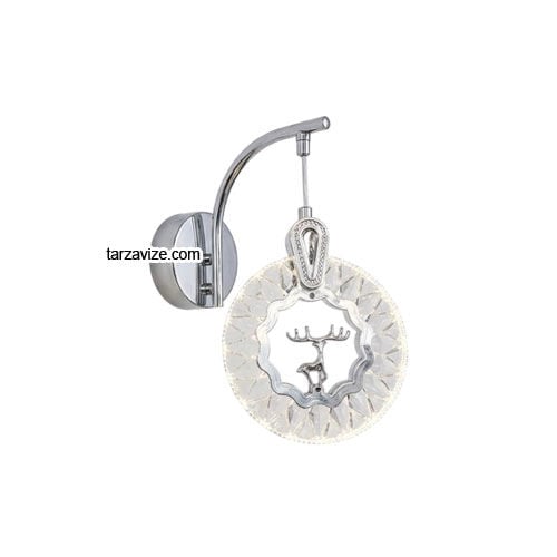 Tarzavize Alaska Dekoratif Krom Led Duvar Aplik