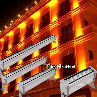 Tarzavize Amber Wallwasher Led Aydınlatma 30cm 9 Watt
