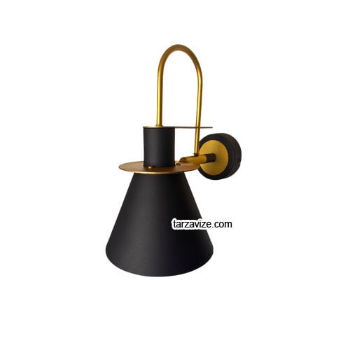 Retro Modern Siyah Gold Dekoratif Duvar Apliği TRZ3477