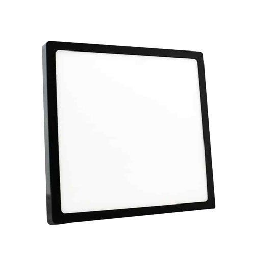 Sıva Üstü Siyah Kasa 24 Watt Kare Led Panel Armatür Beyaz Işık
