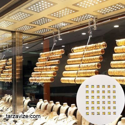 Tarzavize 18 Watt Yuvarlak Kuyumcu Vitrin Led Aydınlatma Günışığı Işık