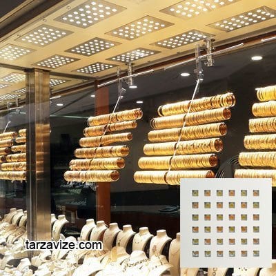 Marketcik 54 Watt Kare Kuyumcu Vitrin Led Aydınlatma Günışığı Işık