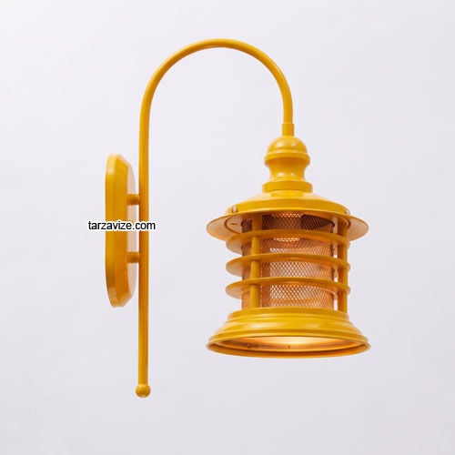 Tarzavize TRZ3471-3 Dekoratif Sarı Retro Duvar Aplik