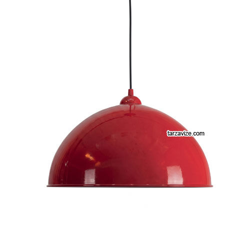 Tarzavize TRZ3401 Dekoratif Kırmızı Tekli Retro Modern Sarkıt Avize