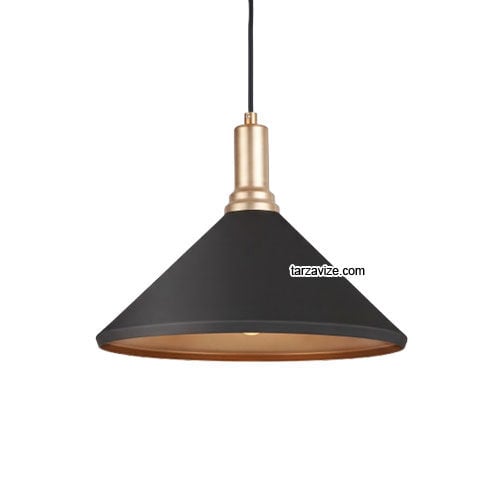 Tarzavize TRZ3402 Dekoratif Siyah Tekli Retro Sarkıt Avize