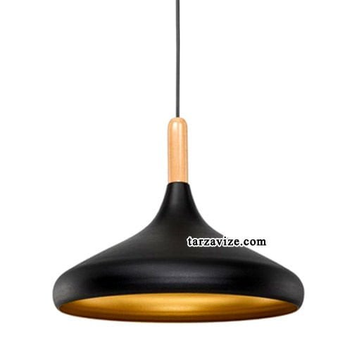 Cata CT-8219 Dekoratif Siyah Tekli Retro Modern Sarkıt Tarz Avize