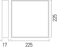 Ack 18 Watt Sıva Üstü Kare Beyaz Kasa CCT Led Panel Armatür