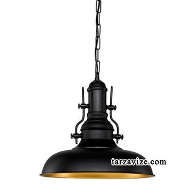 Cata CT-8250 Dekoratif Siyah Tekli Retro Modern Sarkıt Tarz Avize