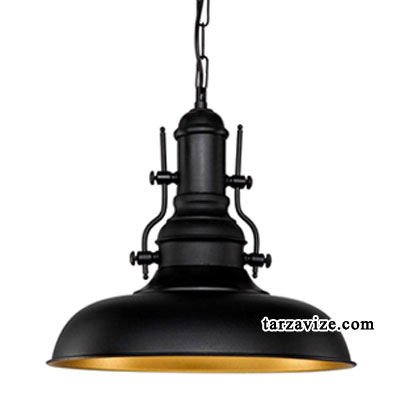 Cata CT-8250 Dekoratif Siyah Tekli Retro Modern Sarkıt Tarz Avize