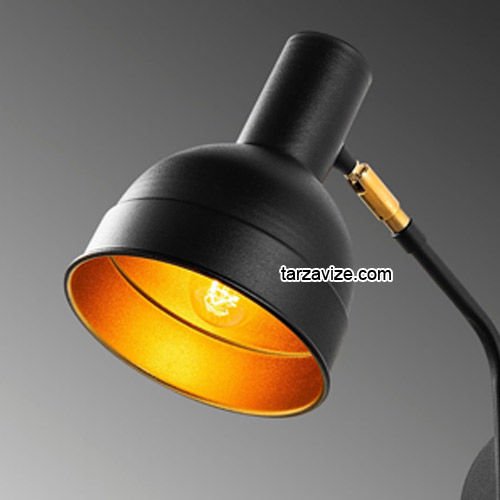 Dekoratif Siyah Retro Tarz Duvar Aplik