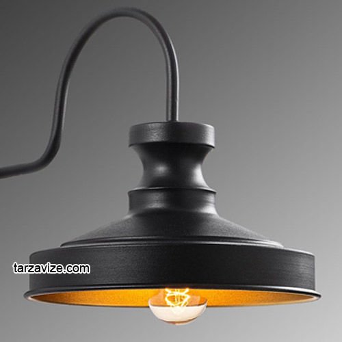 Dekoratif Siyah Retro Tarz Duvar Aplik