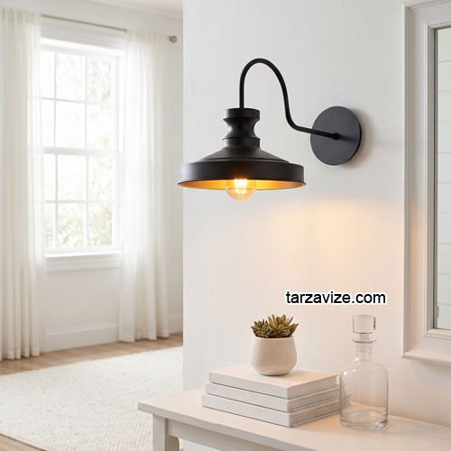 Dekoratif Siyah Retro Tarz Duvar Aplik