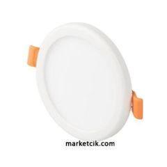 Cata CT-5646 9 Watt Sıva Altı Yuvarlak Slim Led Panel Armatür Günışığı-Beyaz Işık Ayarlanabilir Montajlı Beyaz