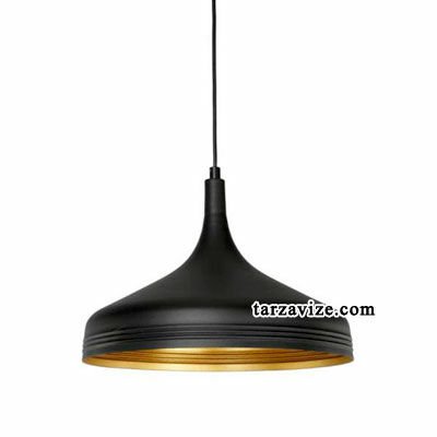 Cata CT-8103 Dekoratif Siyah Tekli Retro Modern Sarkıt Tarz Avize