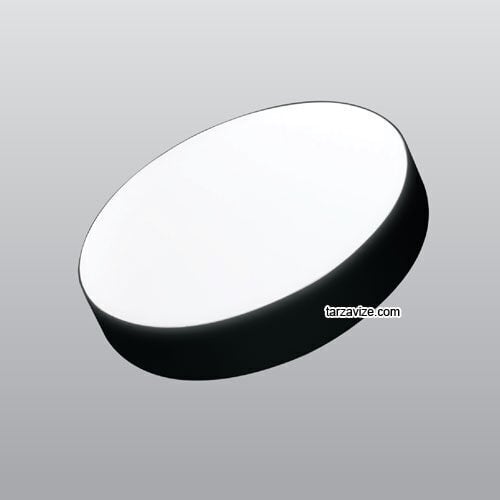 Ack 36 Watt Sıva Üstü Yuvarlak Siyah Kasa Led Panel Armatür
