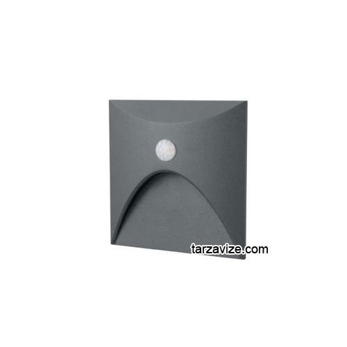 Tarzavize Antrasit Kasa Sensörlü Koridor Merdiven Led Aydınlatma Armatürü TRZ9081