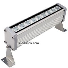 Marketcik 30cm 9 Watt Led Wallwasher Duvar Boyama Aydınlatma Armatürü, Beyaz-Günışığı-Mavi-Kırmızı-Yeşil-Amber-RGB Işık Kırmızı
