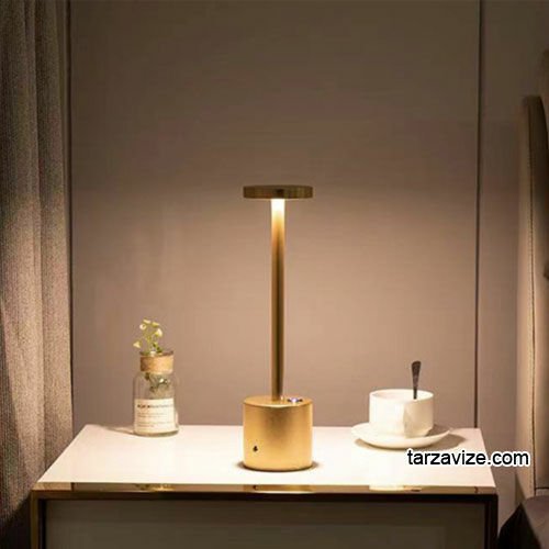 Tarzavize Şarjlı Retro Led Masa Lambası 3 Renk Işıklı