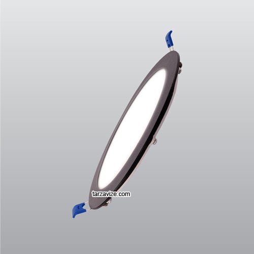 Ack 12 Watt Sıva Altı Yuvarlak Siyah Kasa Led Panel Armatür
