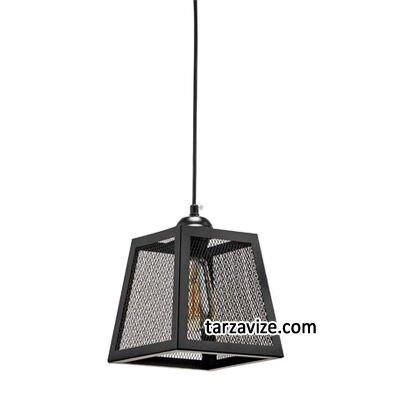 Cata CT-8312 Izgaralı Dekoratif Siyah Tekli Retro Modern Tarz Avize