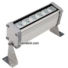 Marketcik 20cm 6 Watt Led Wallwasher Duvar Boyama Aydınlatma Armatürü, Beyaz-Günışığı-Mavi-Kırmızı-Yeşil-Amber-RGB Işık Kırmızı