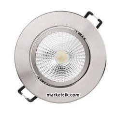 Marketcik 5W Led Spot Armatür Krom Kasa Günşığı-Beyaz Işık Gün ışığı