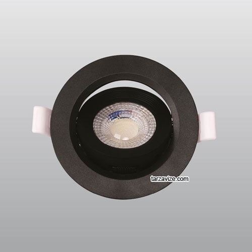 Ack 6 Watt Sıva Altı Yuvarlak Siyah Kasa CCT Led Panel Armatür