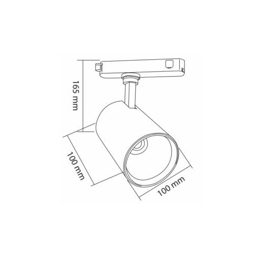 Ack 30 Watt Beyaz Kasa Led Ray Spot Armatür