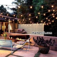 Marketcik Sıralı Bahçe Aydınlatma, Seyyar Bahçe Işıklandırma Kablosu 50 cm Aralıklı 4 Metre