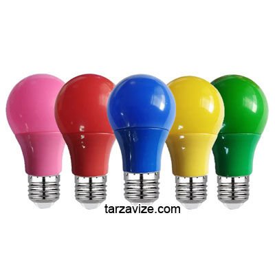 Tarzavize Renkli Led Ampul Mavi 10 Watt E27 Duy