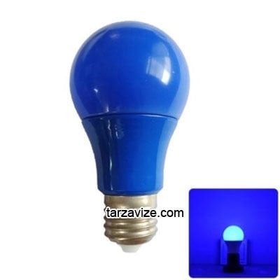 Tarzavize Renkli Led Ampul Mavi 10 Watt E27 Duy