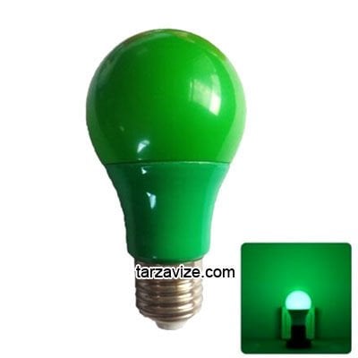 Tarzavize Renkli Led Ampul Yeşil 10 Watt E27 Duy