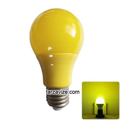 Marketcik Renkli Led Ampul Sarı 10 Watt E27 Duy