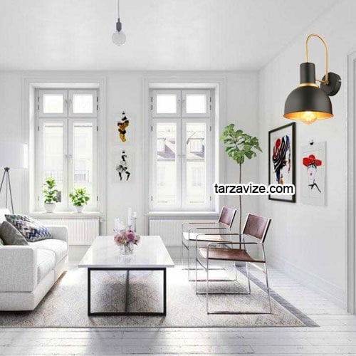 Tarz Avize TAP35 Dekoratif Siyah Retro Modern Duvar Aplik