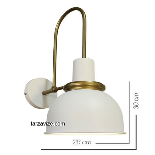 Tarz Avize TAP35 Dekoratif Beyaz Retro Modern Duvar Aplik