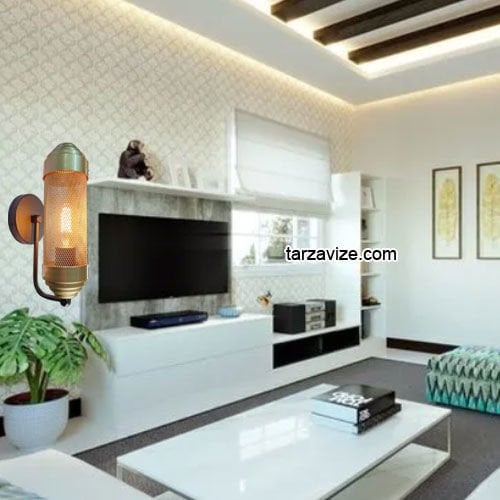 Tarz Avize TAP36 Izgaralı Dekoratif Eskitme Retro Modern Duvar Aplik