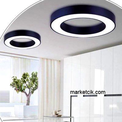 Tarzavize 150 cm 147 Watt Sıva Üstü Beyaz Işık Led Simit Linear Aydınlatma Armatürü Beyaz Kasa - Kargo İle Teslim