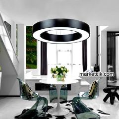 Tarzavize 150 cm 147 Watt Sıva Üstü Sarı Işık Led Simit Linear Aydınlatma Armatürü Siyah Kasa - Kargo İle Teslim