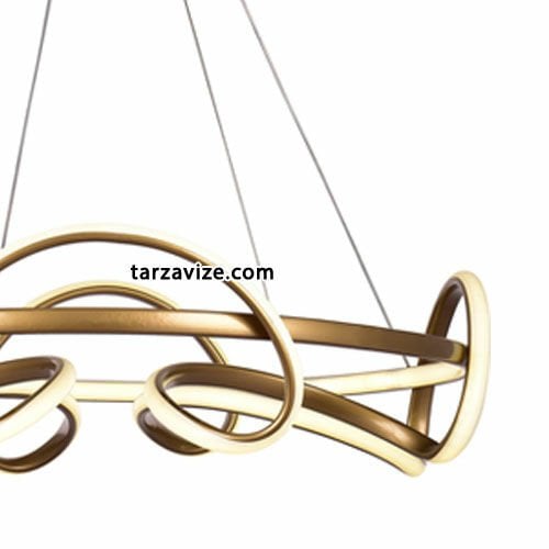 Tarz Avize Sarmaşık Sarkıt Led Avize 3 Renk Işık 120 Watt TRZ-01