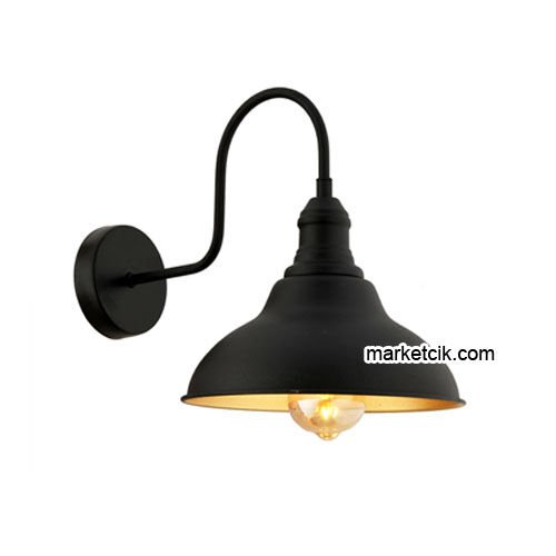 Tarz Avize TRTA101 Dekoratif Siyah Retro Modern Duvar Aplik