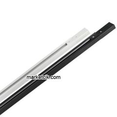 Marketcik Monofaze Spotlar İçin Ray Siyah ve Beyaz Renk 1-2-3 metre 1 metre Beyaz