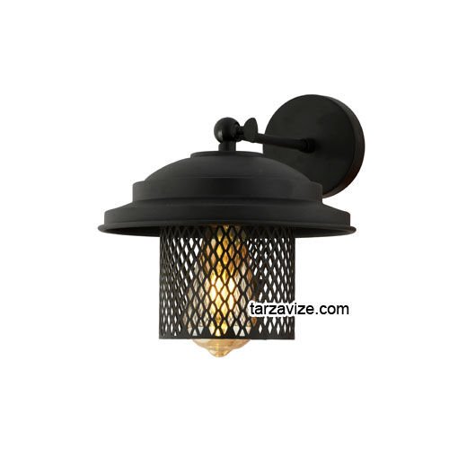 Tarz Avize TRTA114-107 Izgaralı Dekoratif Siyah Retro Modern Duvar Aplik